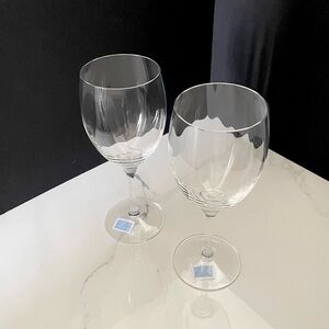 SET of 2 Luisa Crystal Goblets by Mikasa